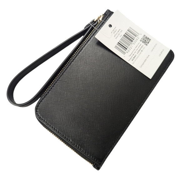 Kate Spade | Lucy L-Zip Wristlet | Black | Small - Picture 3 of 8